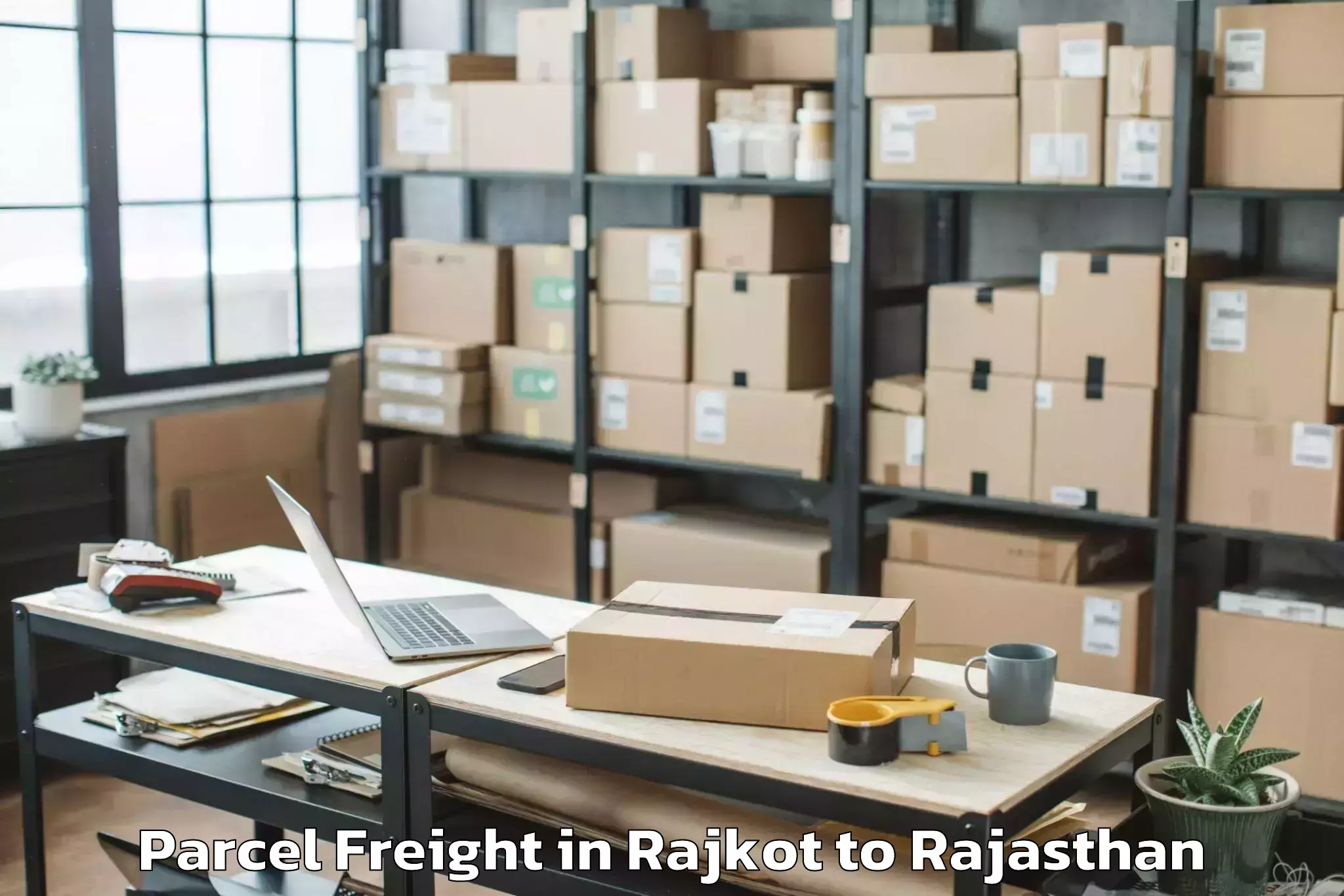 Hassle-Free Rajkot to Kapasan Parcel Freight